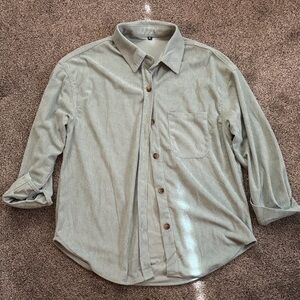 Women's Corduroy Button Shirt With Pocket